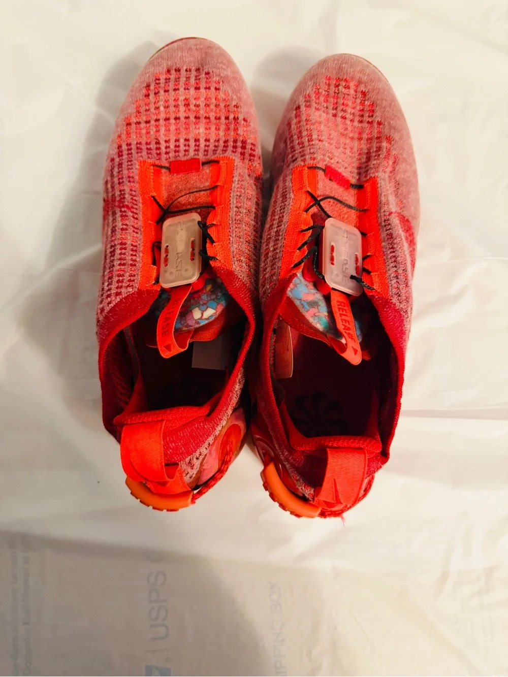 Nike Air VaporMax 2020 Flyknit CJ6741-600 Red Orange Men’s Size 10.5